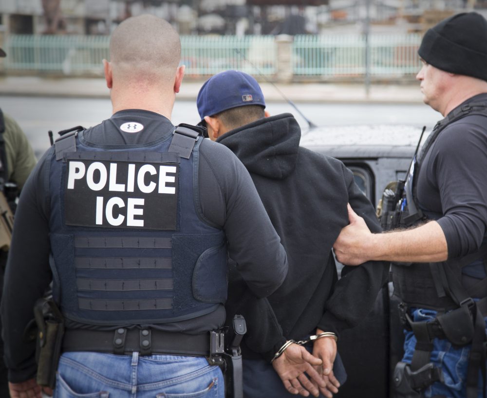 Police ICE Officers Arresting Man | Reliable Deportation Defense Aid | U.S. Immigration Law Counsel