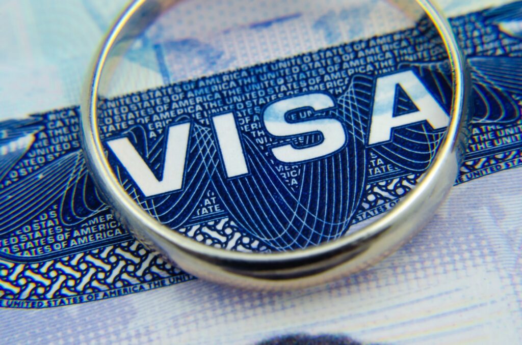 Ring on top of visa immigration