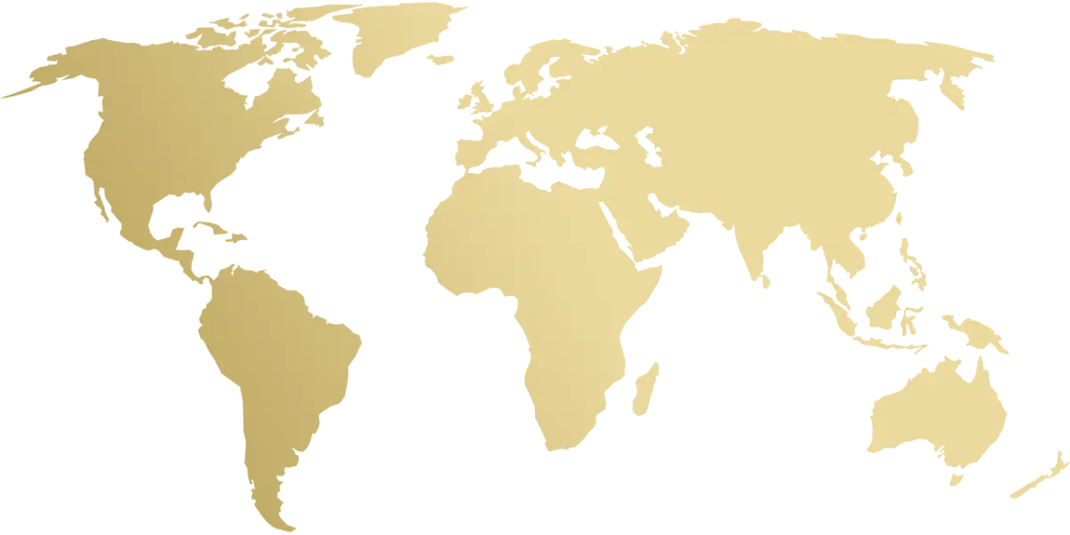 Gold Map on White Background | Immigration & Naturalization Aid | U.S. Immigration Law Counsel