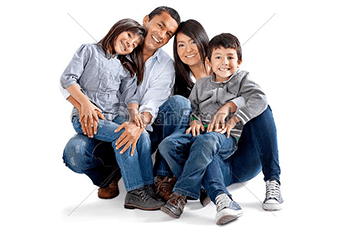 Happy Family Smiling to Camera | Reliable Family Visa Services | U.S. Immigration Law Counsel